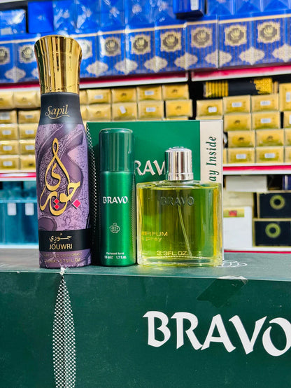 Bravo perfume 100 ML With 2 body spray