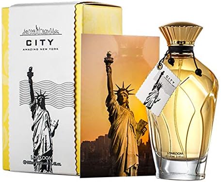 LONKOOM HALAL Perfume AMAZING NEWYORK Eau De Parfum Women Perfume Citrus-Floral Fragrance Anti-bacterial Spray For Lady 100ml